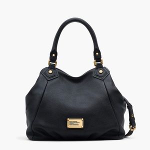 Marc by Marc Jacobs Black Leather Classic Q Francesca Shoulder Bag